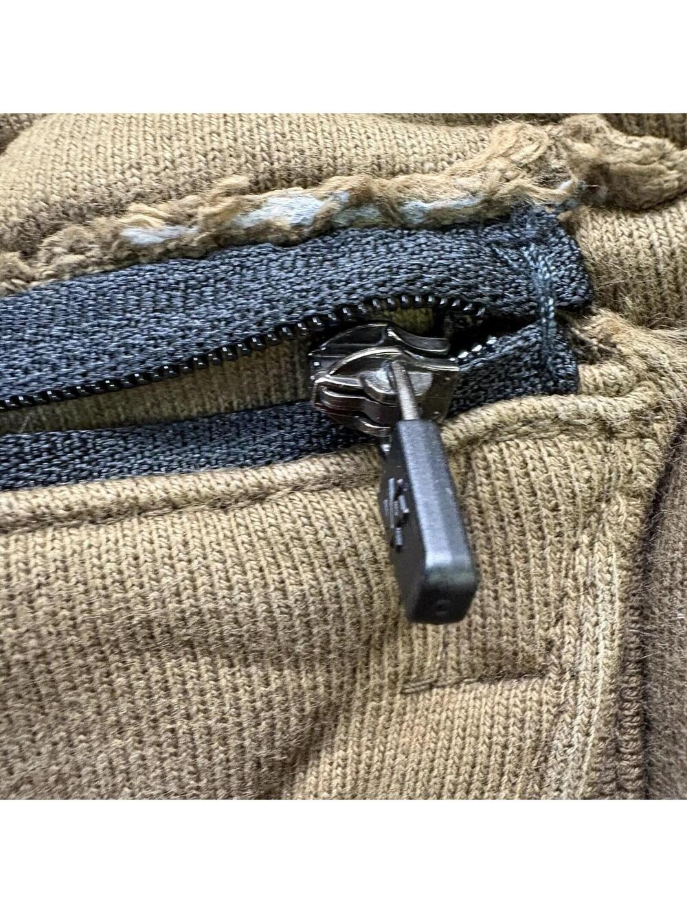Youngla Cargo Sweatpants Size Large Brown - Picture 5 of 9